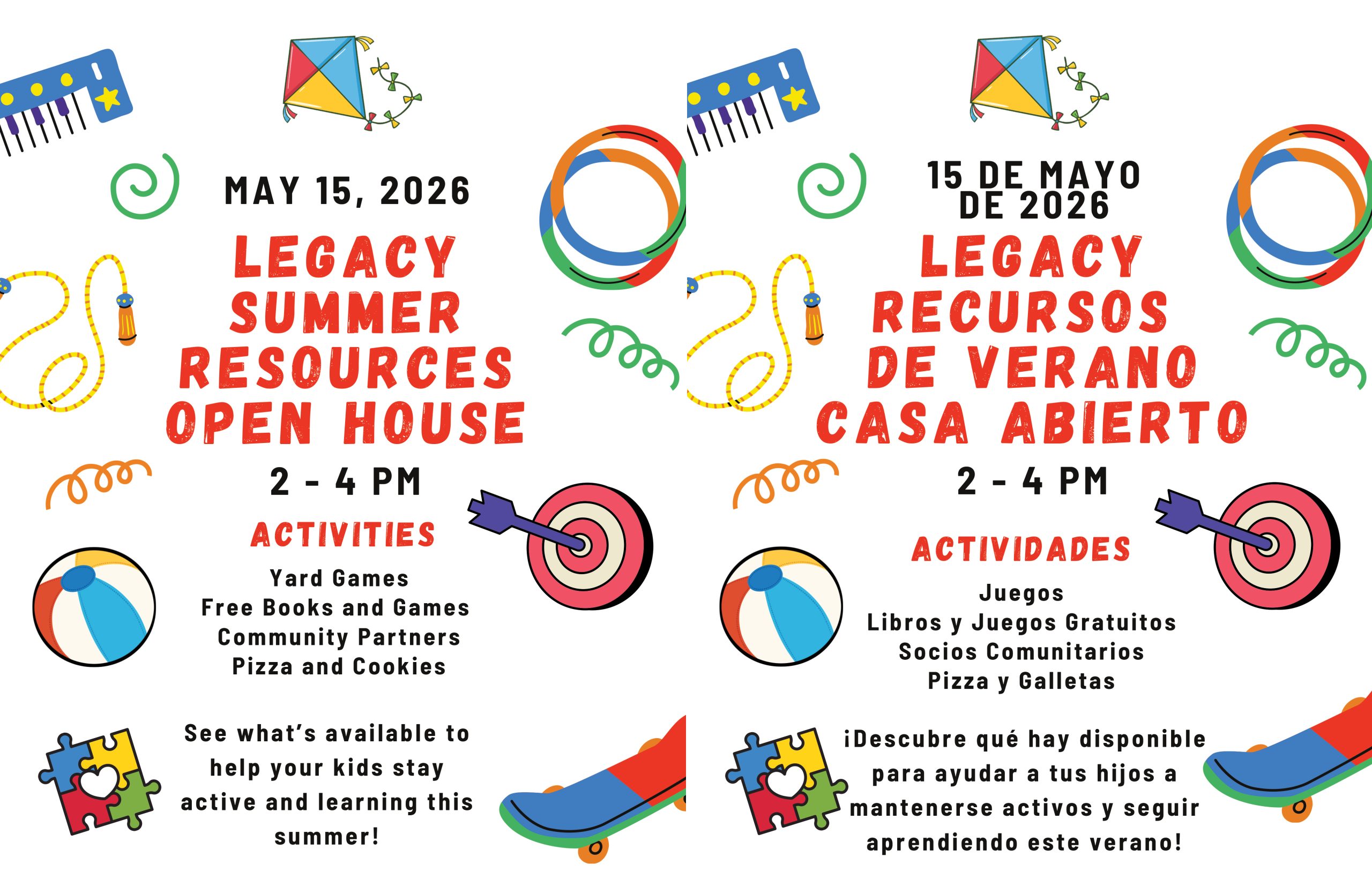 Invitation to Open House May 15, 2026 2 - 4 PM